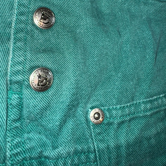 Arizona Jean Company Vintage Green Overalls Skirt Tall 2T Girls Toddler - Picture 5 of 6